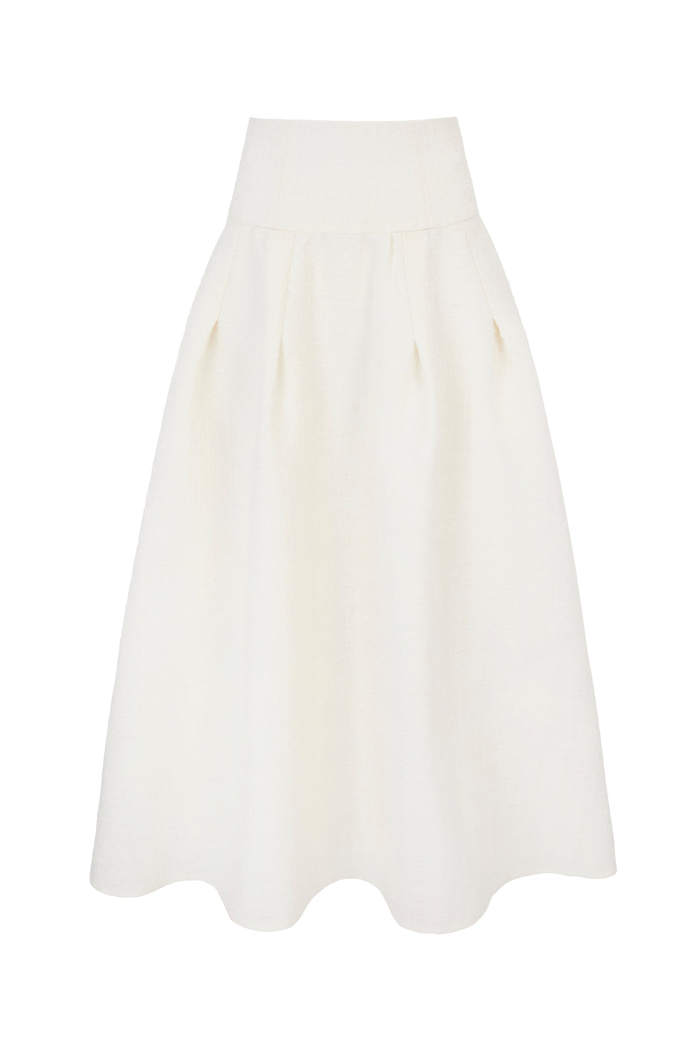 Load image into Gallery viewer, Harrogate Skirt Ribbon Tweed Cream