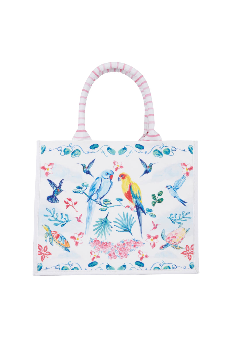 Tropical Caribbean Canvas Tote Bag x Susannah Garrod