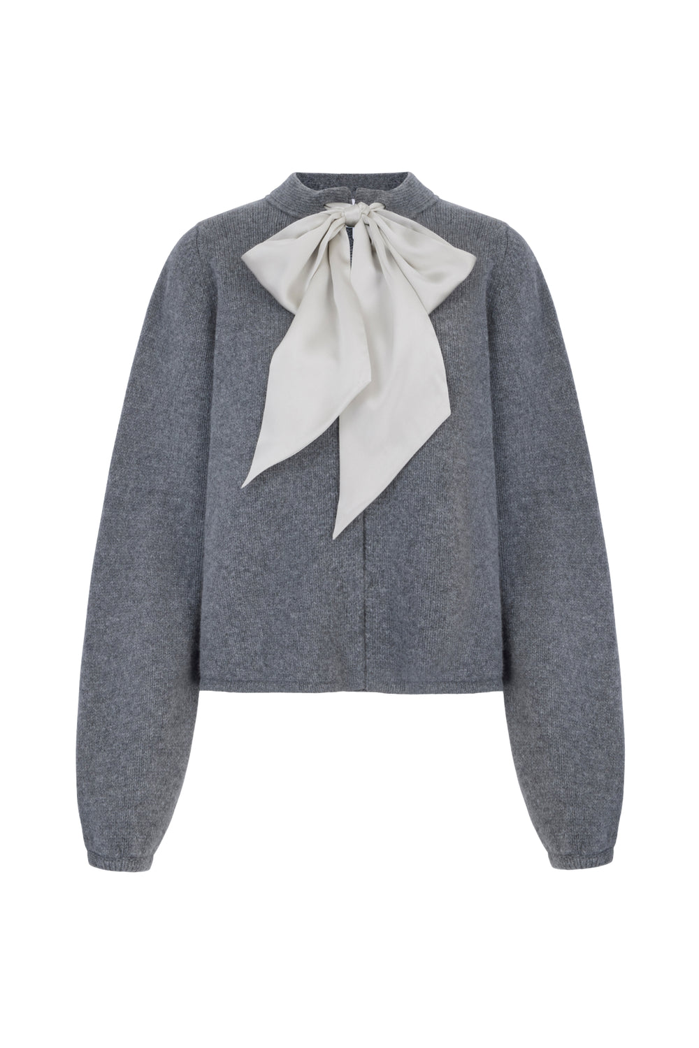 Load image into Gallery viewer, Fine Lambswool and Cashmere Cardigan Grey
