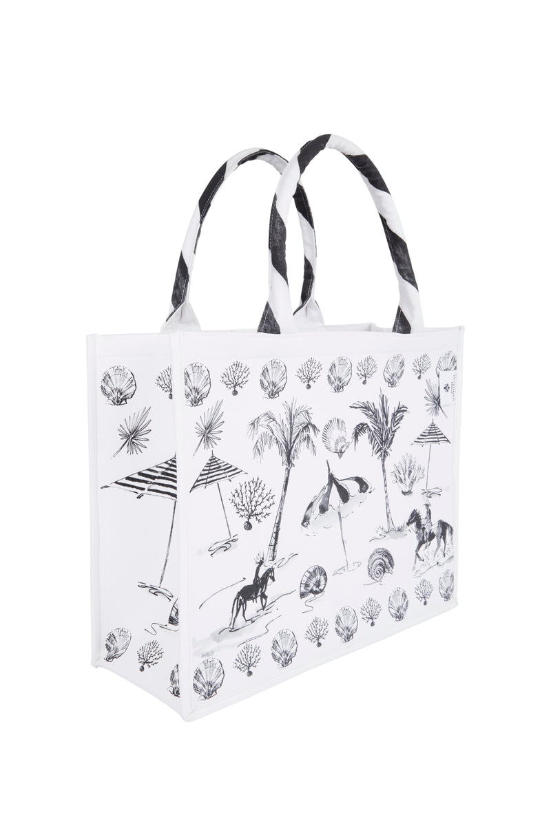 Load image into Gallery viewer, Bahamas Canvas Tote Bag x Susannah Garrod - ARCHIVE SALE