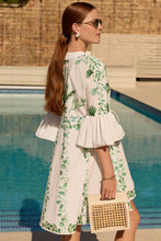 Load image into Gallery viewer, Trailing Leaves Cotton Kaftan Dress x Susannah Garrod