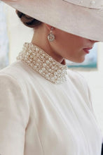 Load image into Gallery viewer, Adelyn Dress Blush and Pearl Silk Cady