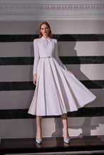 Load image into Gallery viewer, Adelyn Couture White Silk Shirt Dress