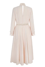 Load image into Gallery viewer, Adelyn Dress Blush and Pearl Silk Cady