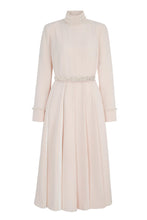 Load image into Gallery viewer, Adelyn Dress Blush and Pearl Silk Cady