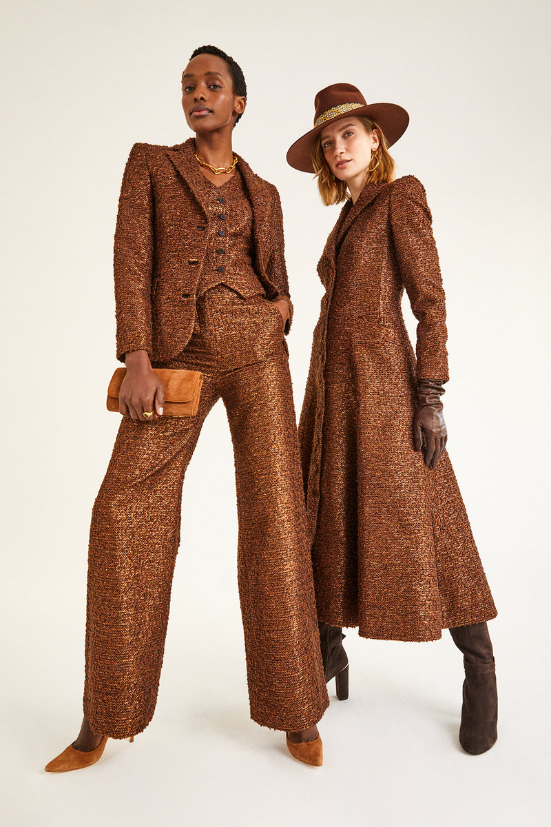 Load image into Gallery viewer, Queens Metallic Tweed Blazer - ARCHIVE SALE
