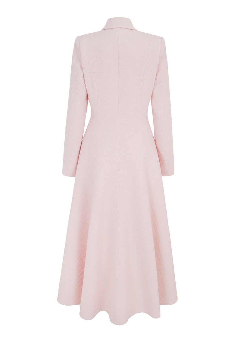 Load image into Gallery viewer, Alabama Coat Dress Pink Shimmer Tweed