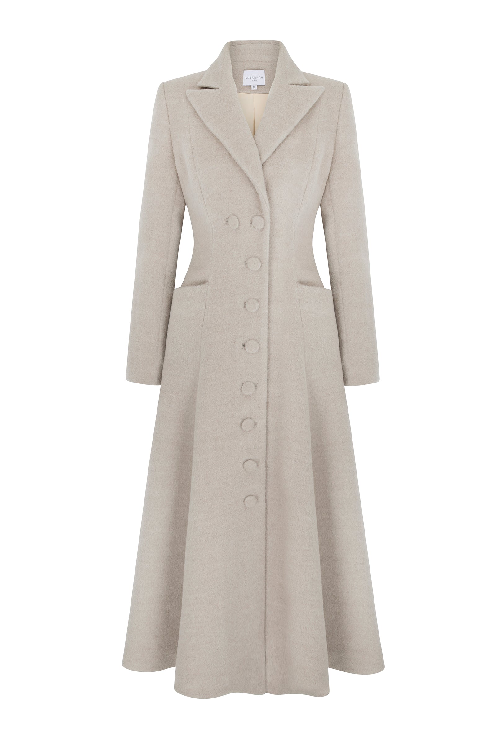 Suzannah London | Alabama Coat Stone Alpaca | Luxury Coating Suzannah London | Alabama Coat Stone Alpaca | Luxury Coating