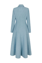 Load image into Gallery viewer, Alabama Coat Dress Ribbon Tweed Heritage Blue
