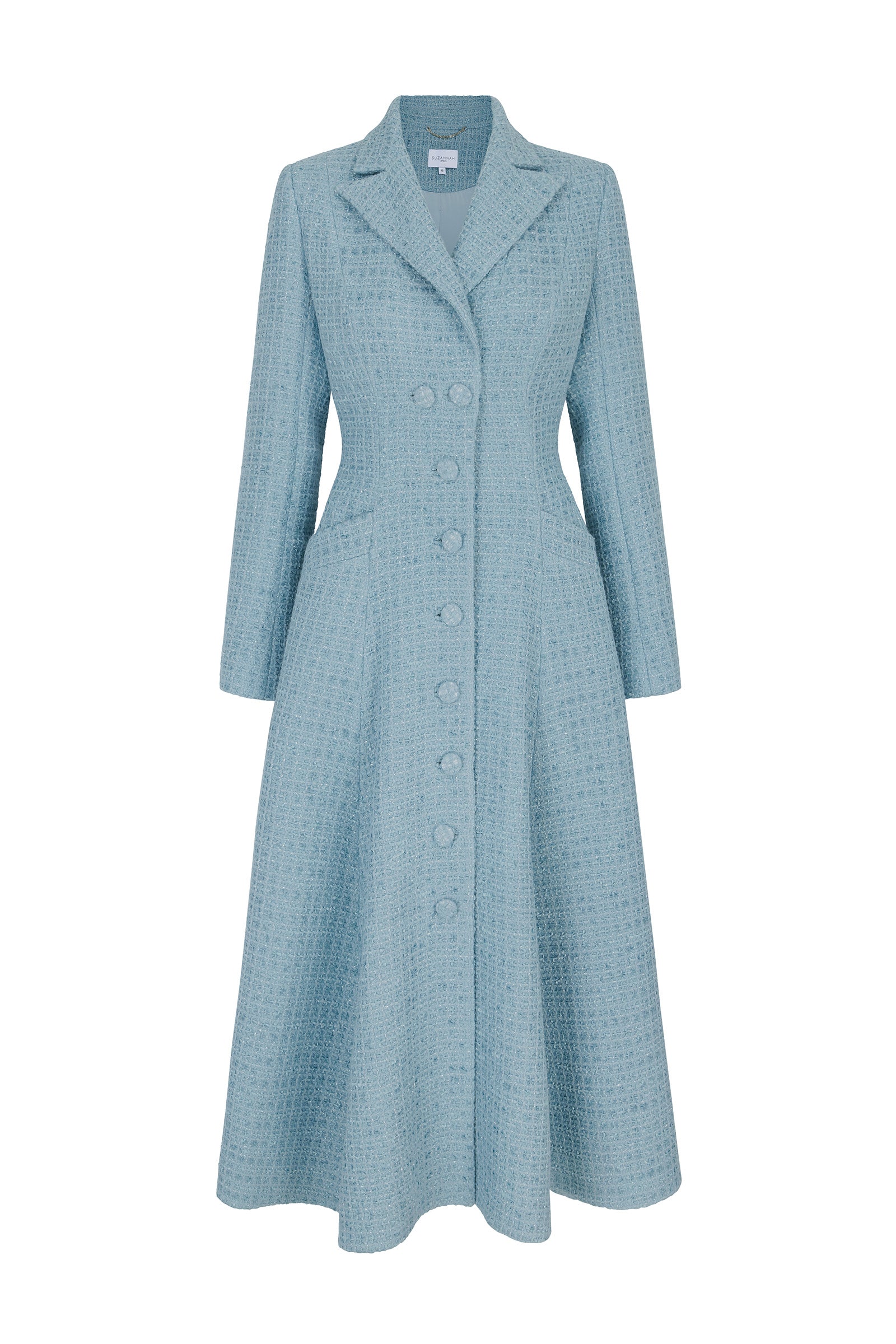 Alabama Coat Dress Ribbon Tweed Heritage Blue