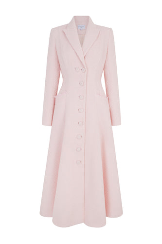 Alabama Coat Dress Pink Shimmer Tweed