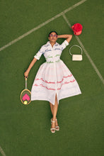 Load image into Gallery viewer, Rio Red Straw Pom Pom Beret x Awon Golding