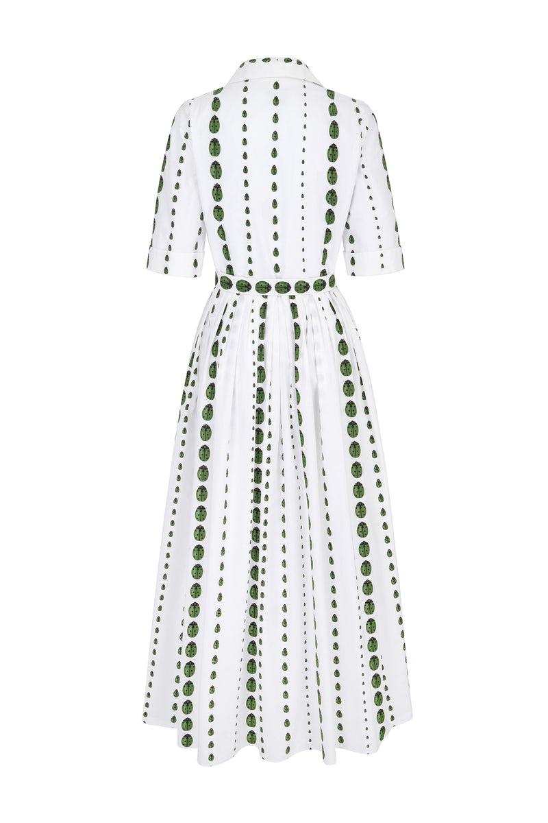 Load image into Gallery viewer, Albi Ladybird Cotton Shirt Dress