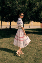 Load image into Gallery viewer, British Summer Embroidered Shirt Dress