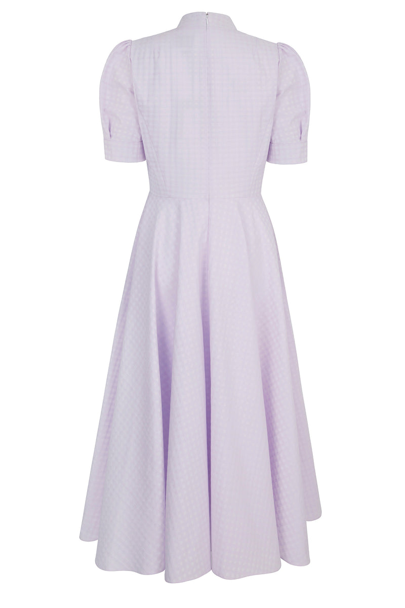 Load image into Gallery viewer, Allison Dress Lilac Gingham  - ARCHIVE SALE