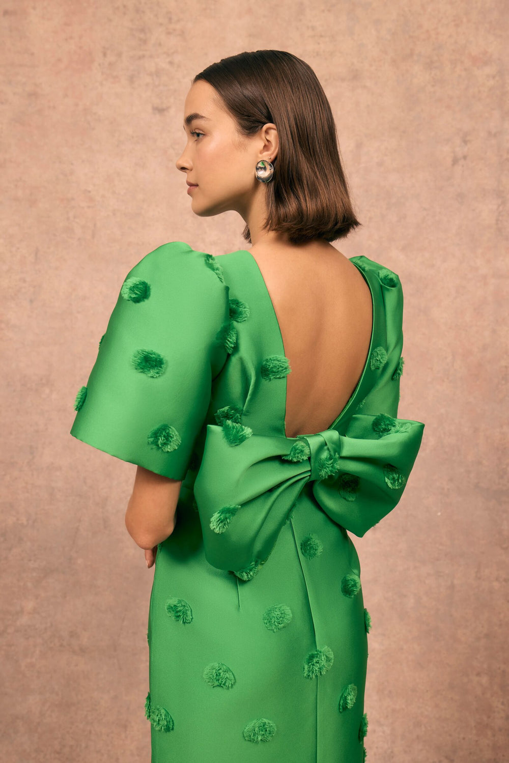 Load image into Gallery viewer, Annabel Bow Polka Duchesse