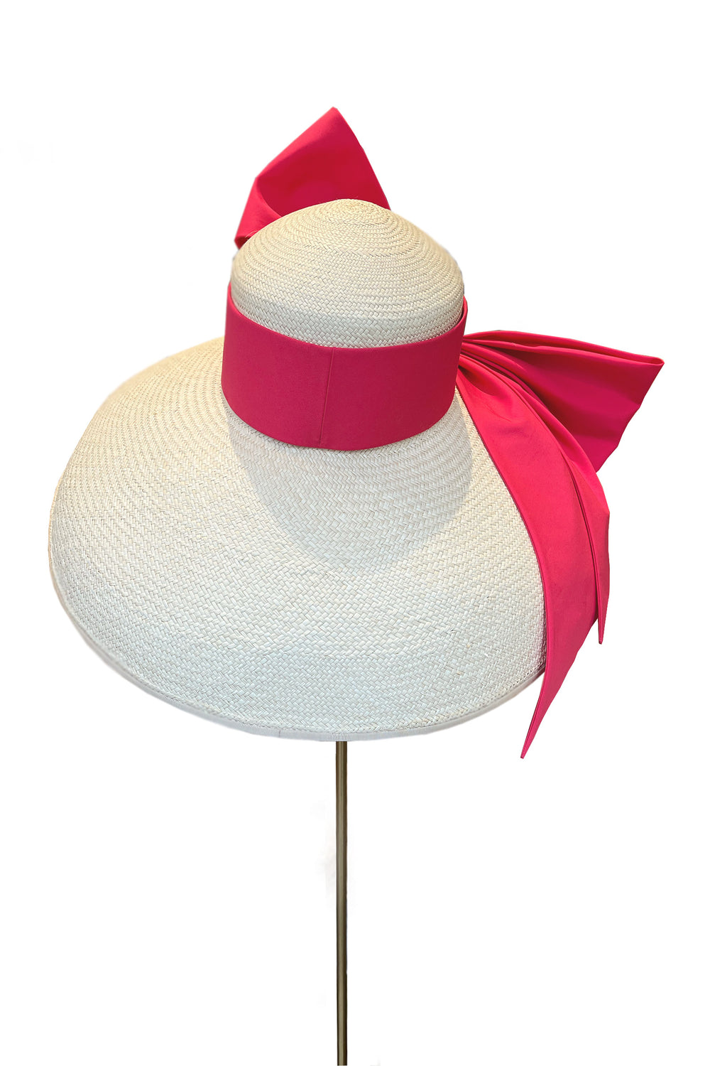 Load image into Gallery viewer, The Audrey Bow Large Brim Sustainable Hat x Ruth Ravenscroft