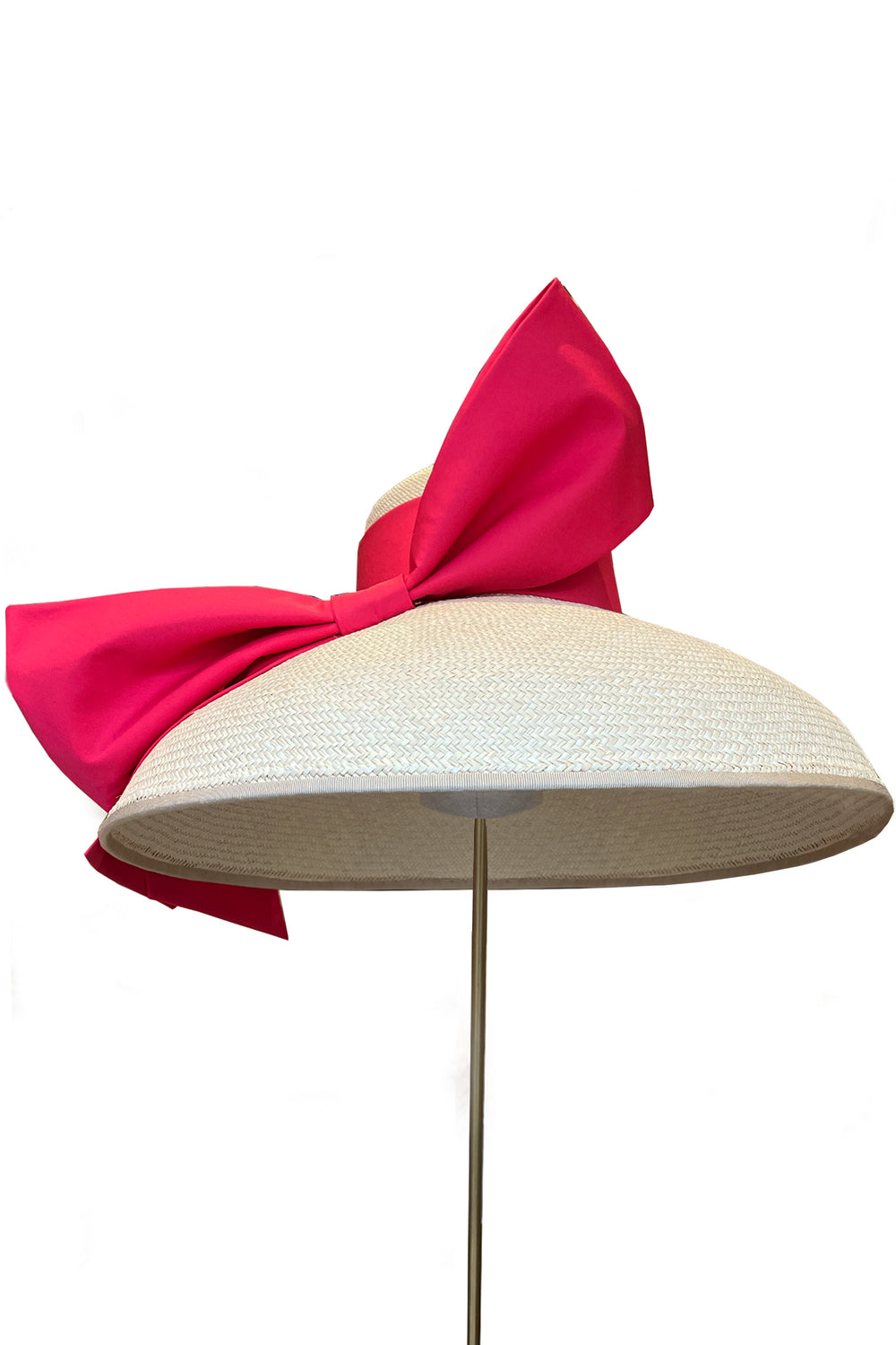 Load image into Gallery viewer, The Audrey Bow Large Brim Sustainable Hat x Ruth Ravenscroft