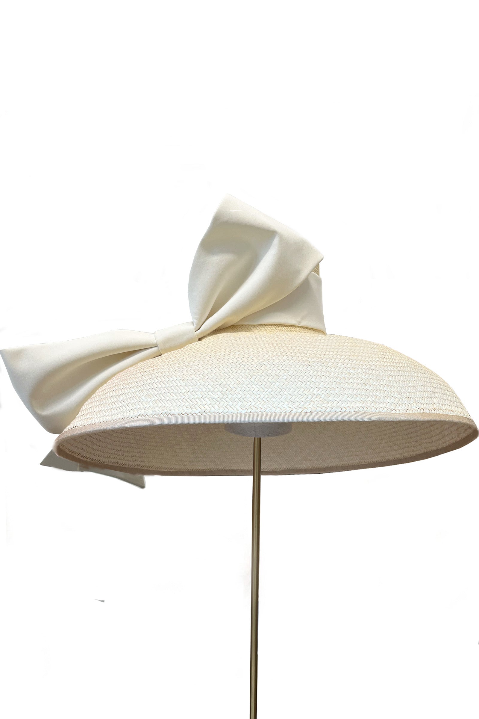 The Audrey Large Brim Sustainable Hat Cream x Ruth Ravenscroft