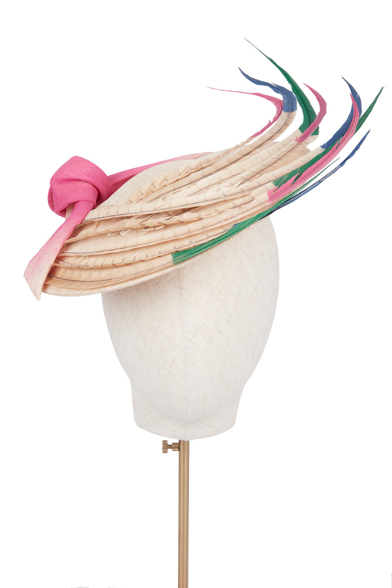 Atrani Disc with Pheasant Feathers  x Awon Golding