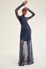 Load image into Gallery viewer, Babylon Gown Navy Crystal