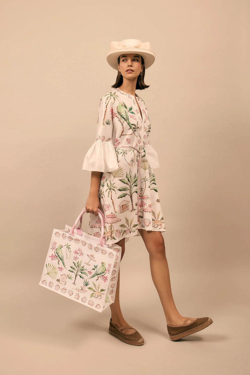 Load image into Gallery viewer, Barbados Cotton Kaftan Dress x Susannah Garrod