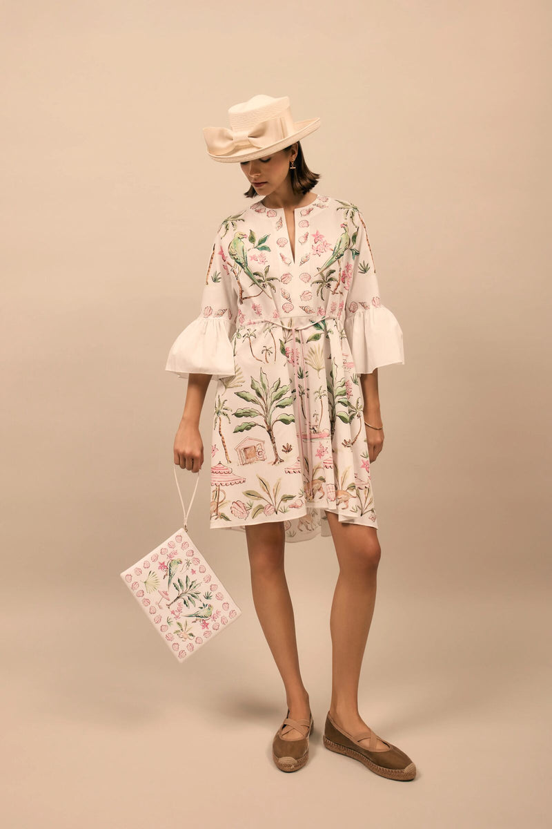 Load image into Gallery viewer, Beach Cotton Pochette Bag Barbados x Susannah Garrod