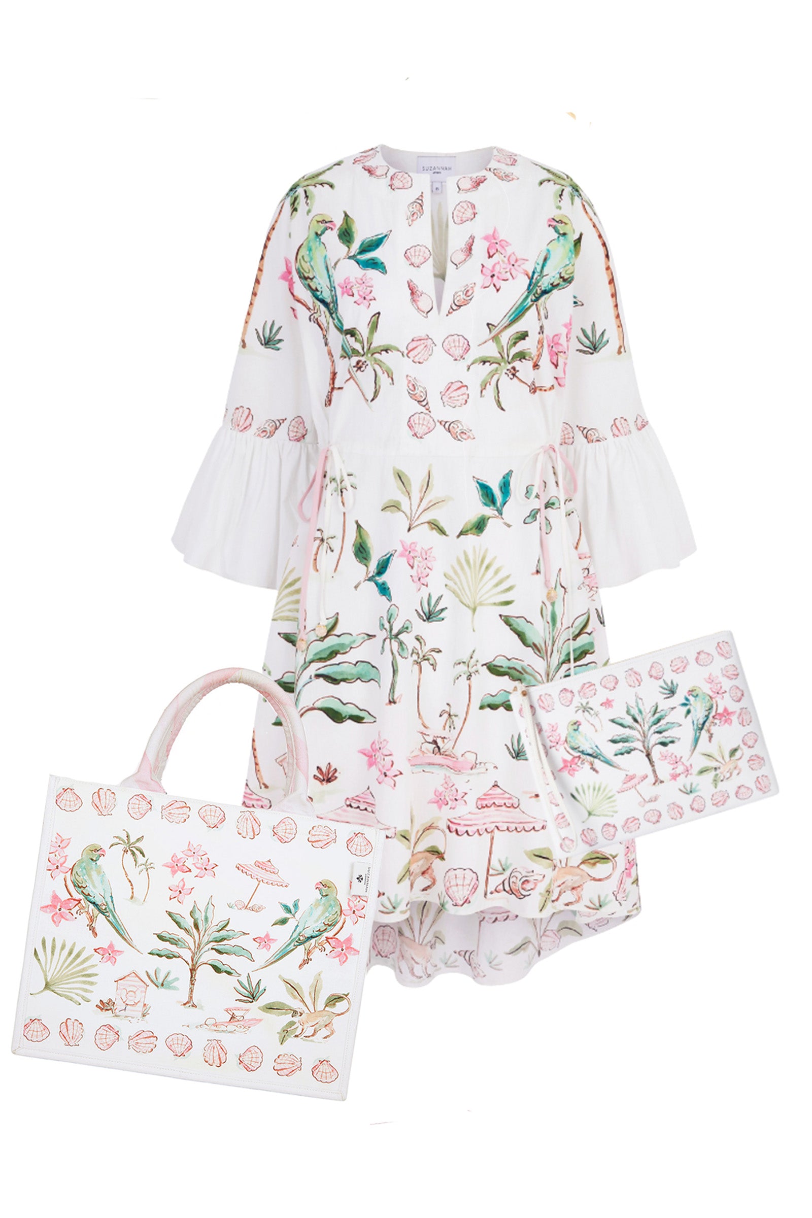 Barbados Cotton Kaftan Set x Susannah Garrod