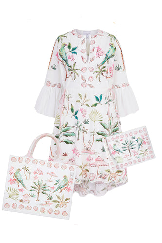 Barbados Cotton Kaftan Set x Susannah Garrod