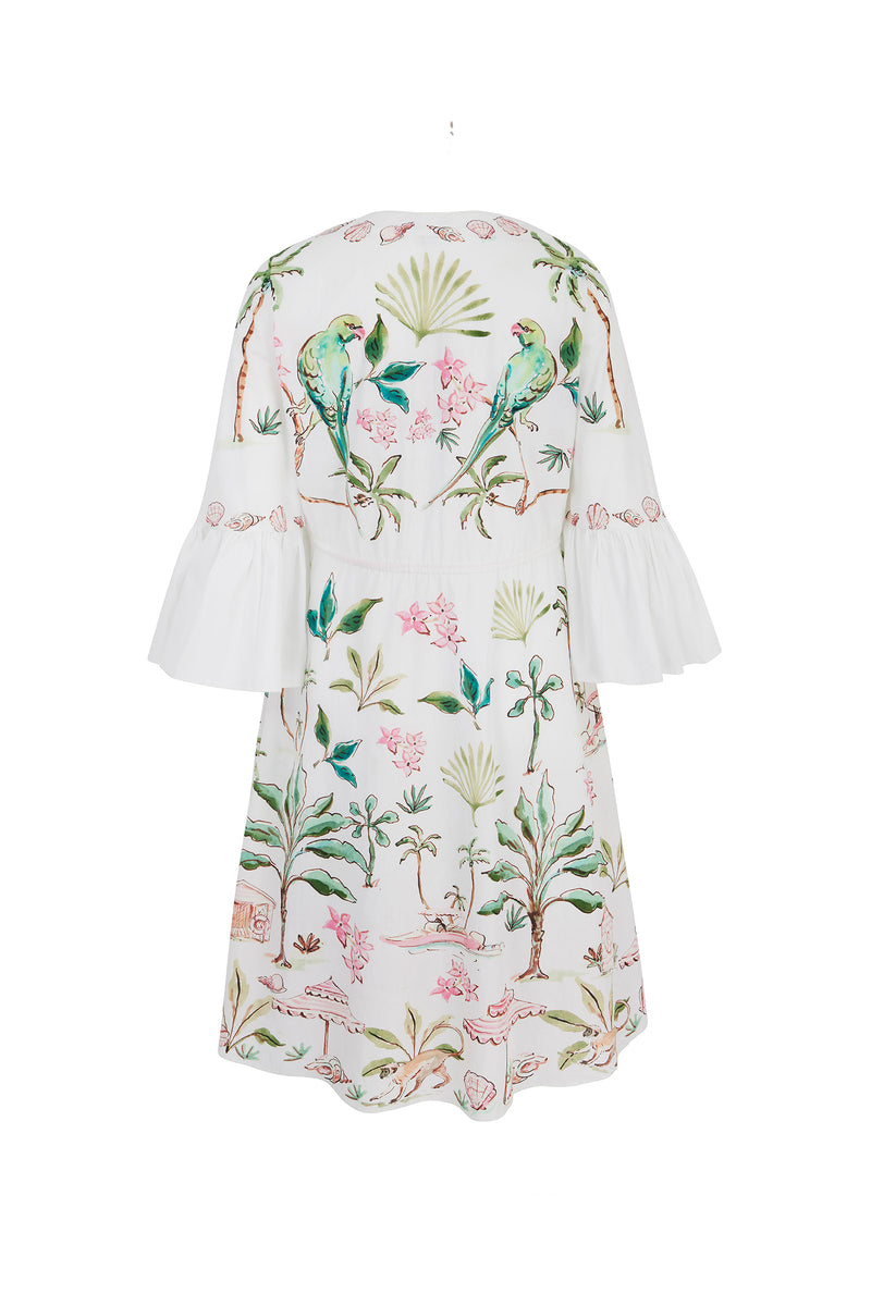 Load image into Gallery viewer, Barbados Cotton Kaftan Dress x Susannah Garrod