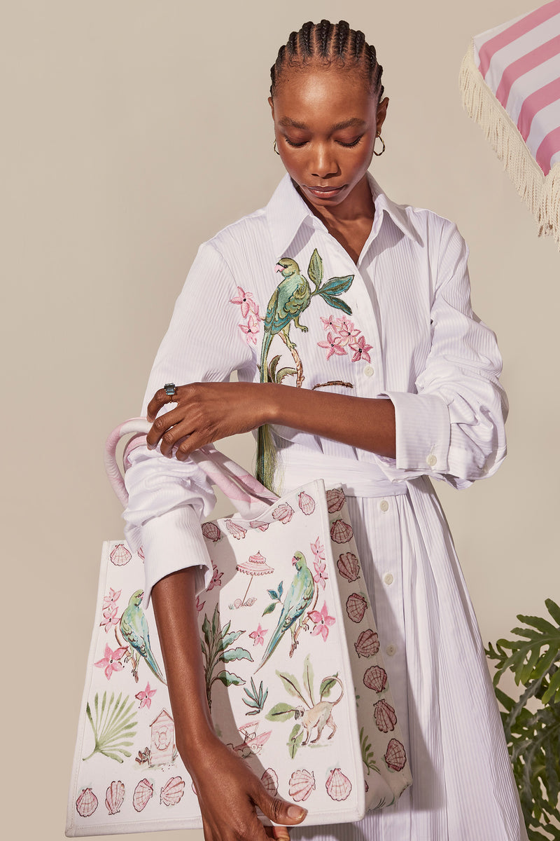 Load image into Gallery viewer, Barbados Canvas Tote Bag x Susannah Garrod - ARCHIVE SALE