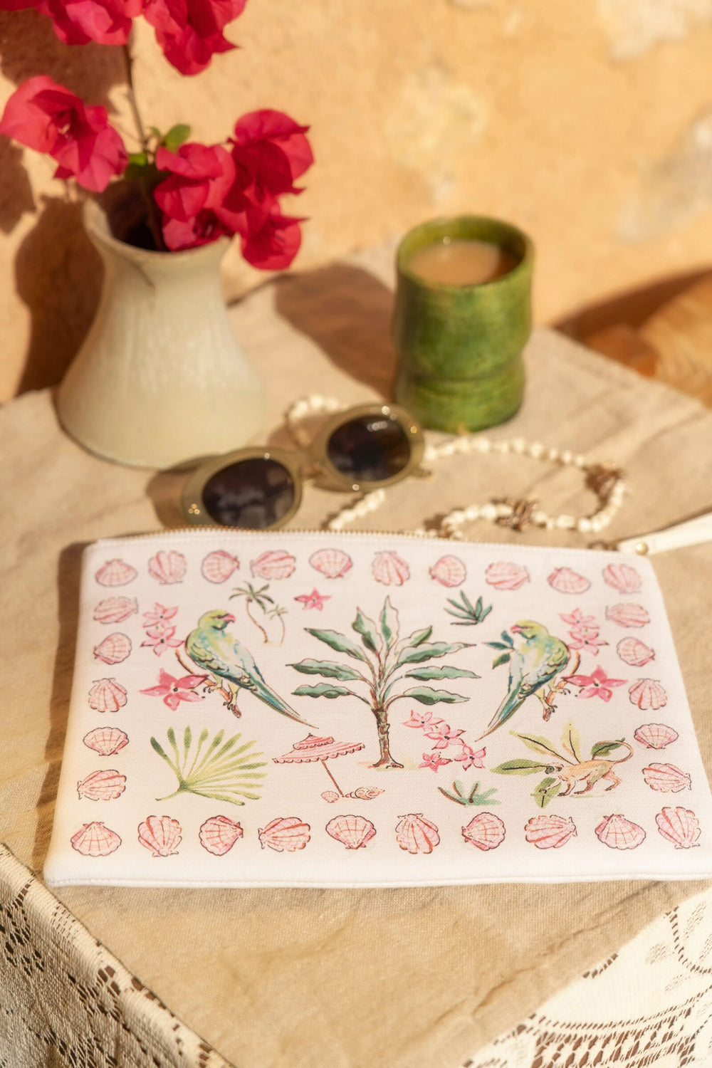 Load image into Gallery viewer, Beach Cotton Pochette Bag Barbados x Susannah Garrod