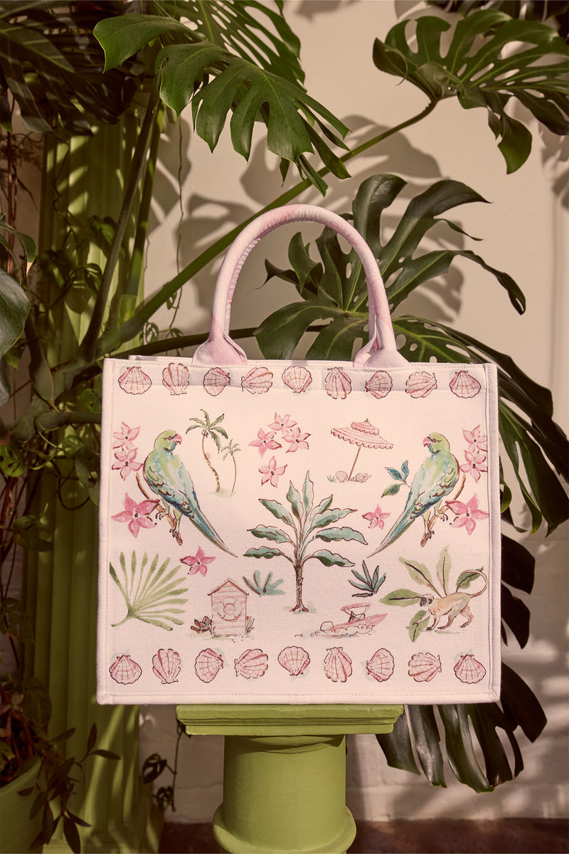 Load image into Gallery viewer, Barbados Canvas Tote Bag x Susannah Garrod