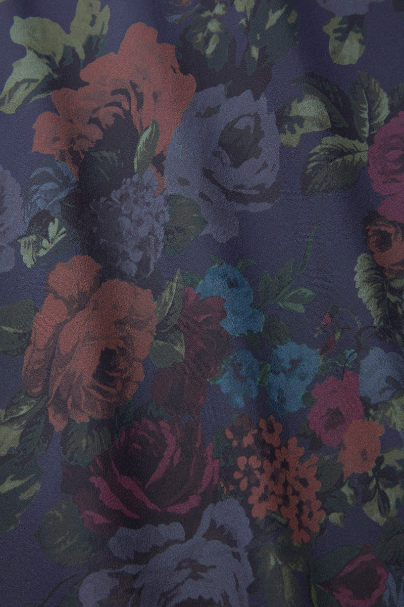 Load image into Gallery viewer, Baroque Silk Tea Dress Château Wallpaper