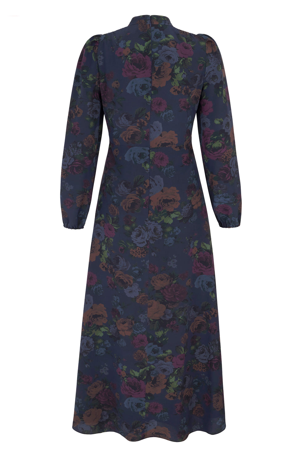 Load image into Gallery viewer, Baroque Silk Tea Dress Château Wallpaper