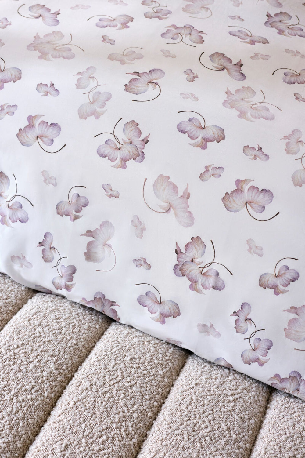 Load image into Gallery viewer, Printed White Cotton Duvet Set The Hydrangea Leaf x MarieLuise Bantel