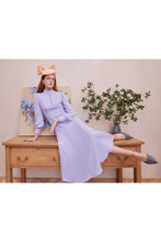 Load image into Gallery viewer, Biarritz Dress Lilac Silk Crepe