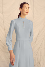 Load image into Gallery viewer, Biarritz Dress Breeze Blue Silk Crepe Cady