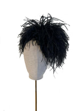 Load image into Gallery viewer, Puff Feather Head Piece Black