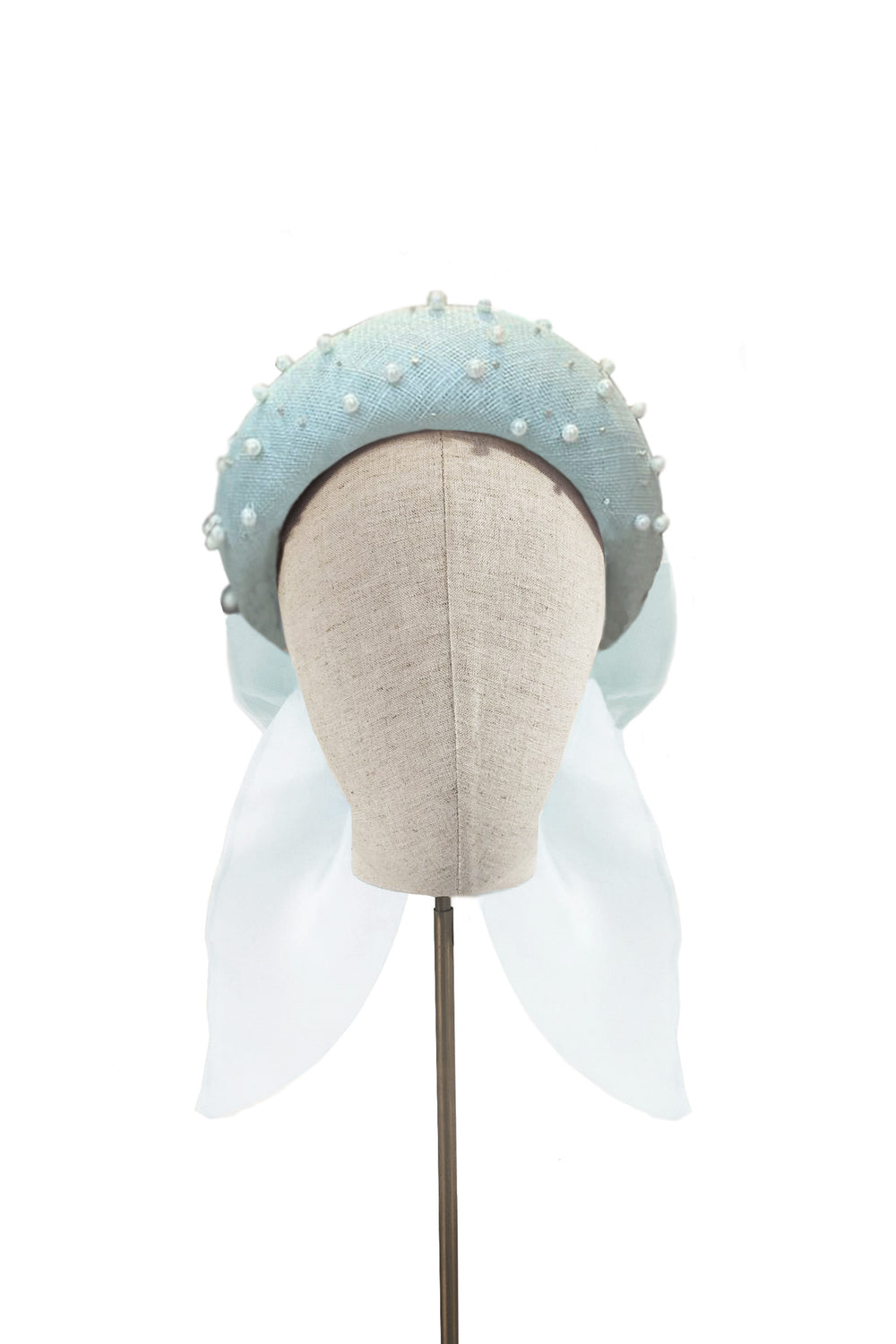 Load image into Gallery viewer, Pearl Sinamay Halo x John Boyd