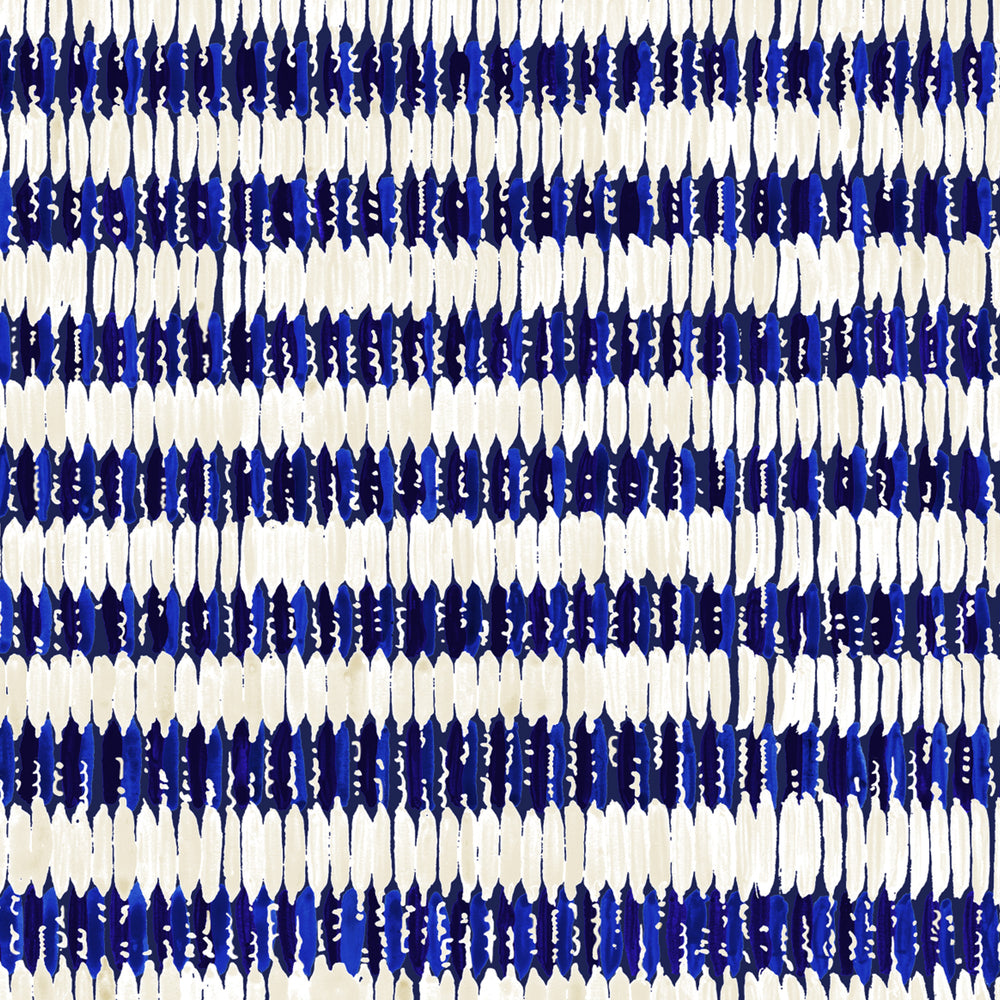 Load image into Gallery viewer, Blue Ladders Crepe De Chine