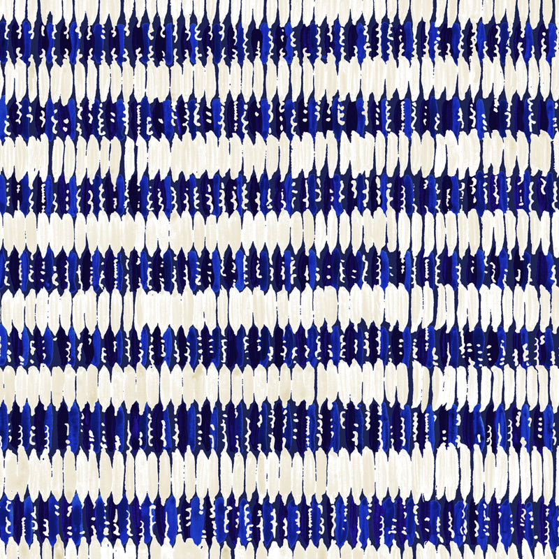 Load image into Gallery viewer, Blue Ladders Crepe De Chine