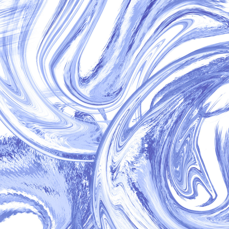 Load image into Gallery viewer, Marble Blue Swirls Crepe De Chine