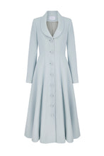 Load image into Gallery viewer, Boston Formal Coat Dress Eucalyptus Wool Crepe