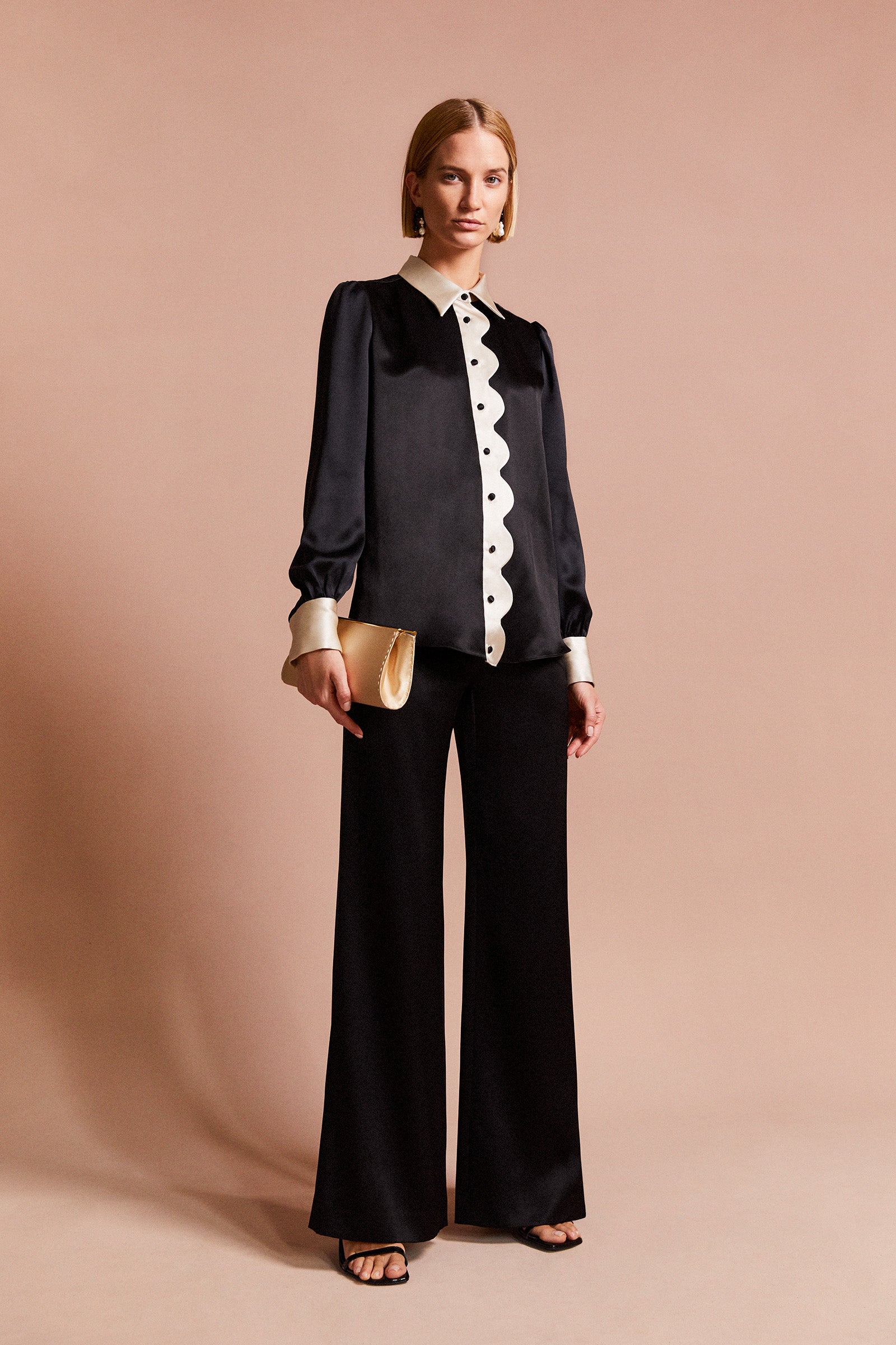 Bowery Blouse and Madison Trouser Suit Silk
