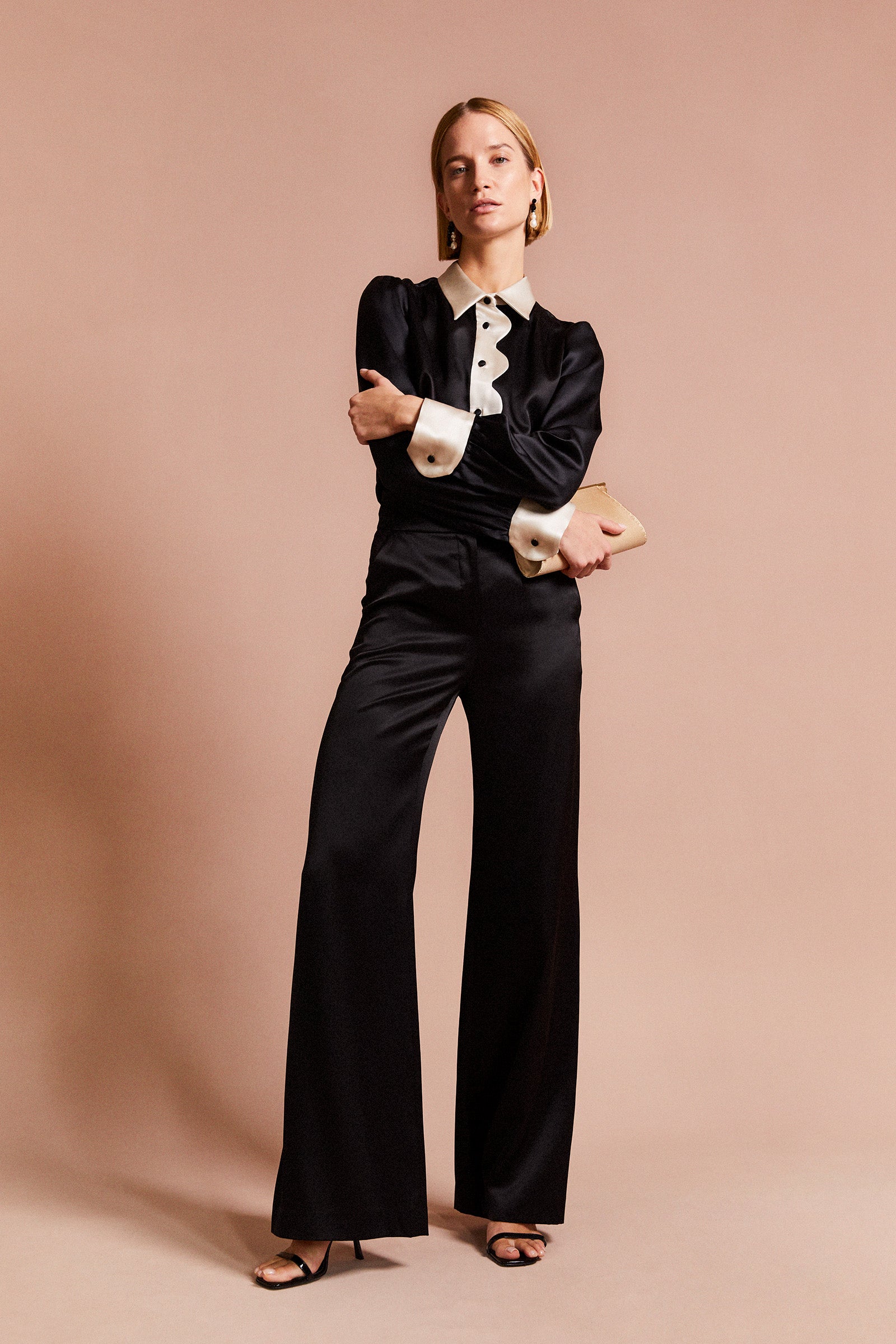 Bowery Blouse and Madison Trouser Suit Silk