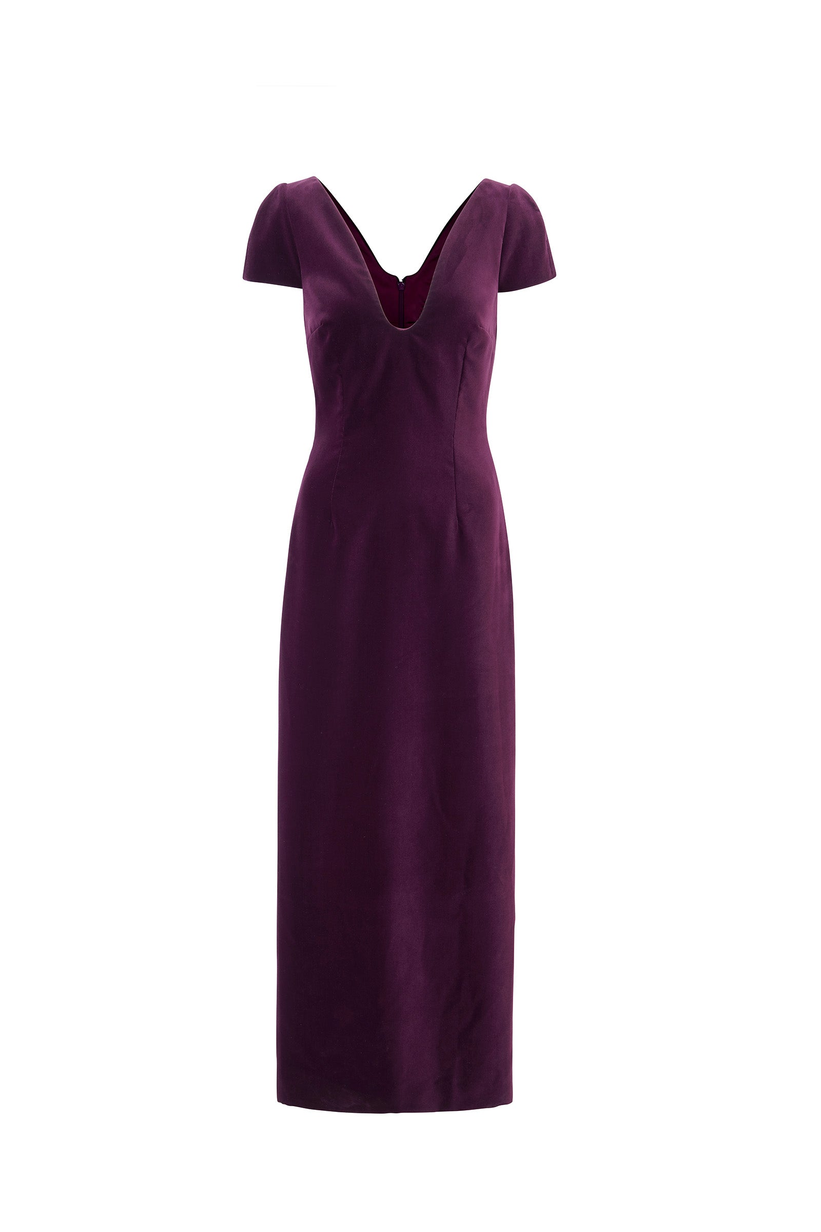 Brizo Gown Plum Velvet