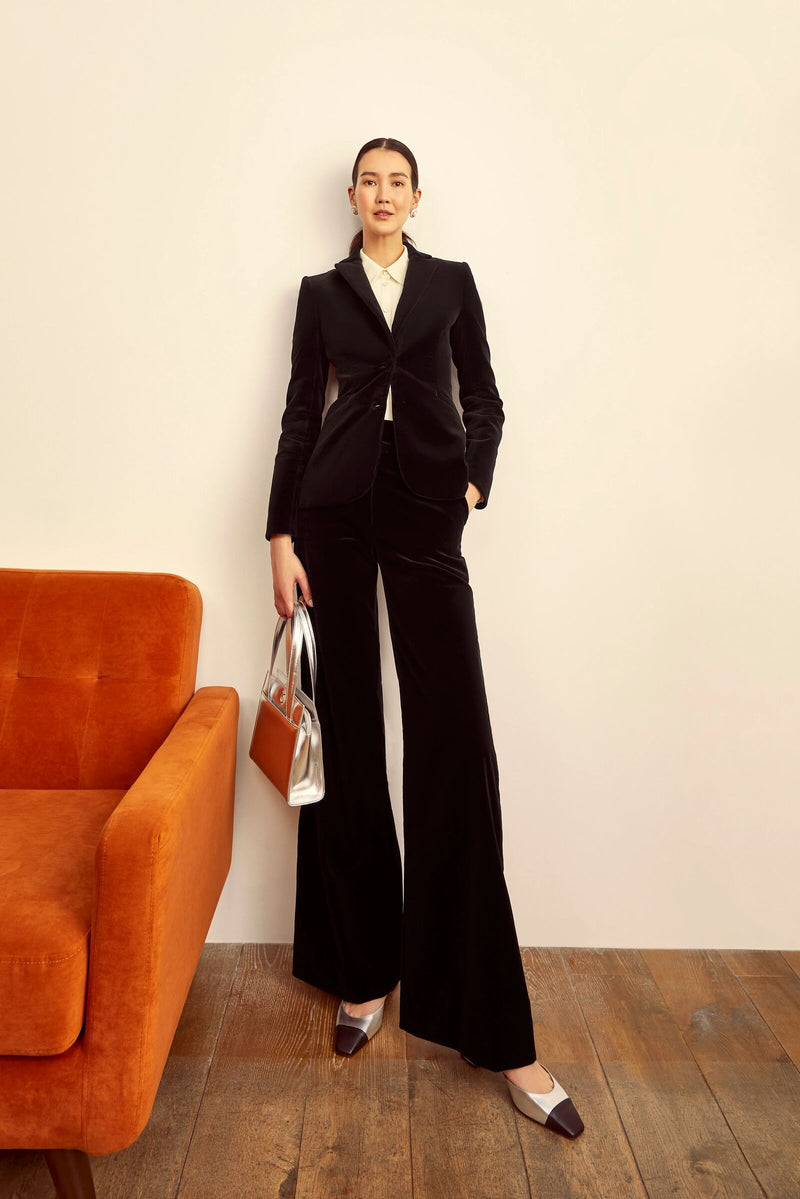 Load image into Gallery viewer, Brooklyn 24 Black Velvet 3-Piece Suit