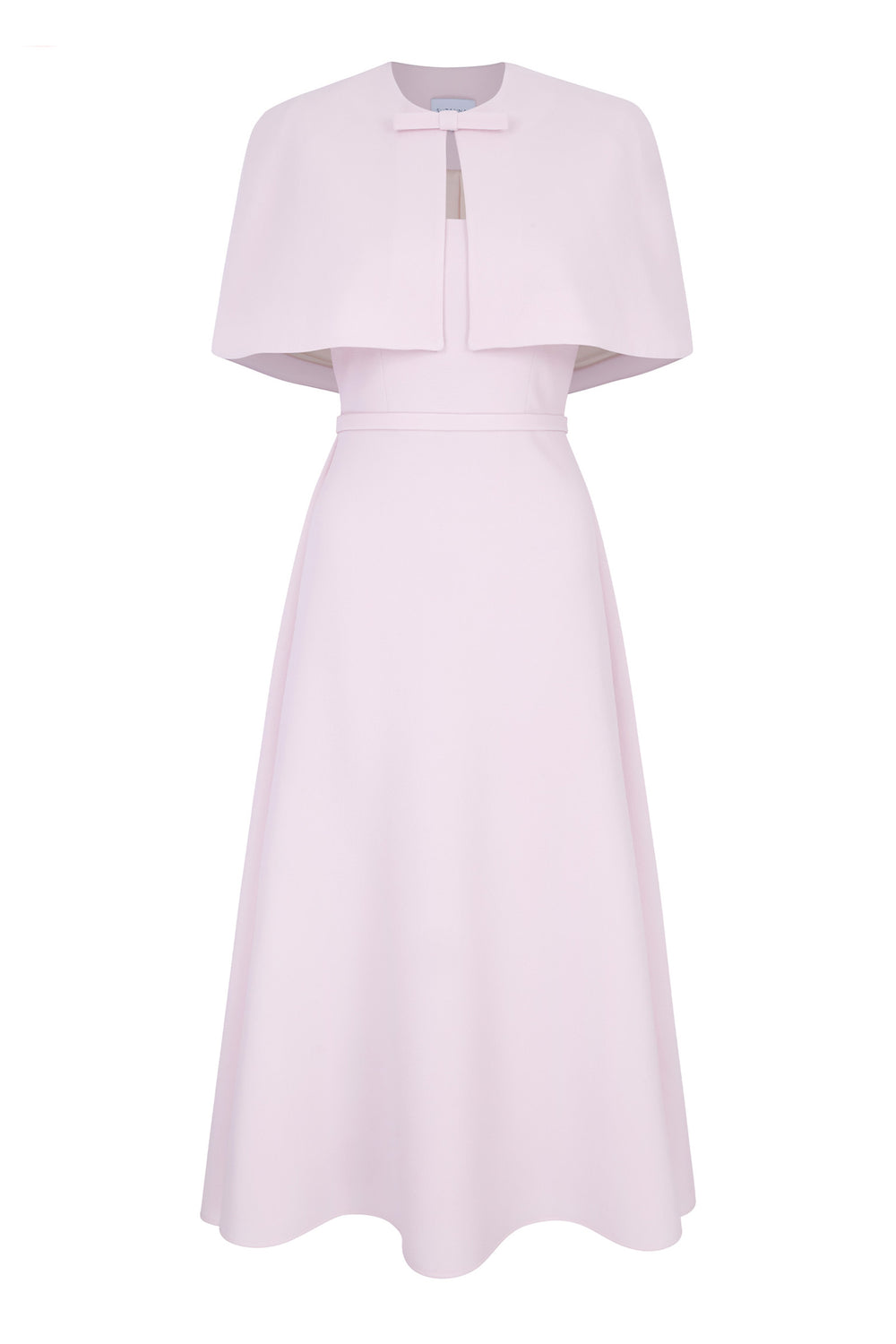 Load image into Gallery viewer, Cordelia Dress And Cape Set Frosted Pink Cloqué