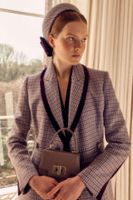 Load image into Gallery viewer, Houndstooth Tweed Checked Millinery Halo x Jane Taylor